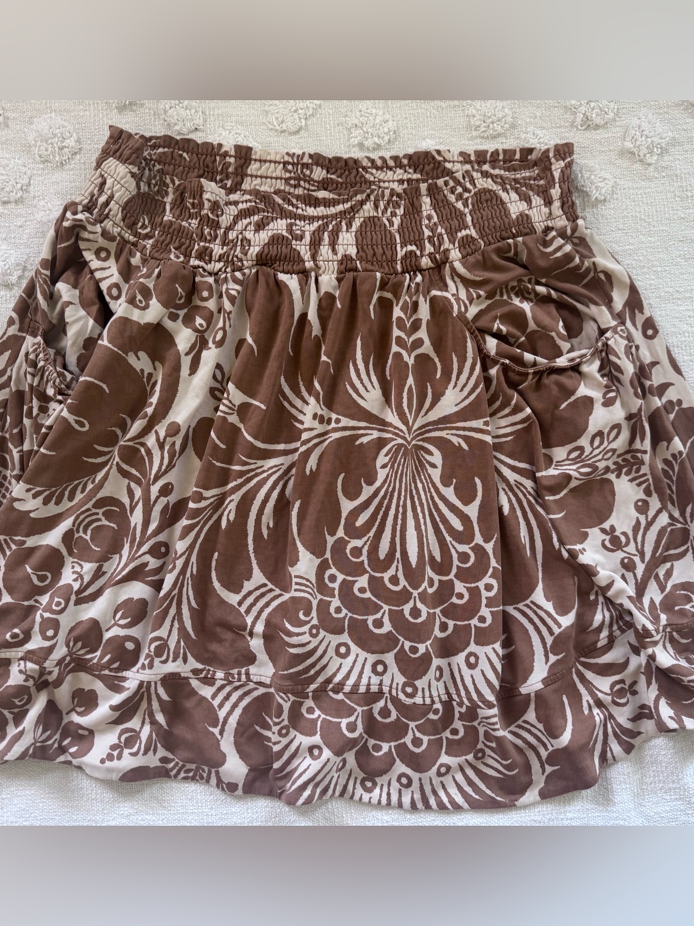 Diane von Furstenberg boho pockets SZ 8 floral 100% silk
